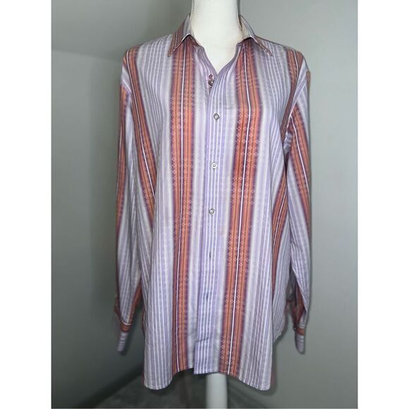 Robert Graham Brushpopper Button Down Mens Large - Picture 2 of 9